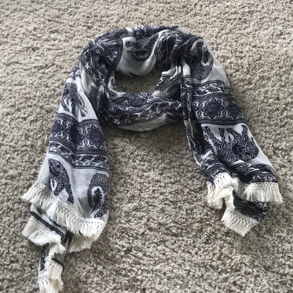 Accessories - Paisley Elephant print scarf